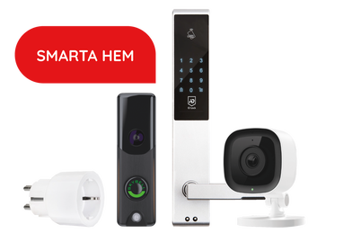 Smart plug, video dörrklocka, digitalt dörrlås och IP-kamera | Garda Alarm